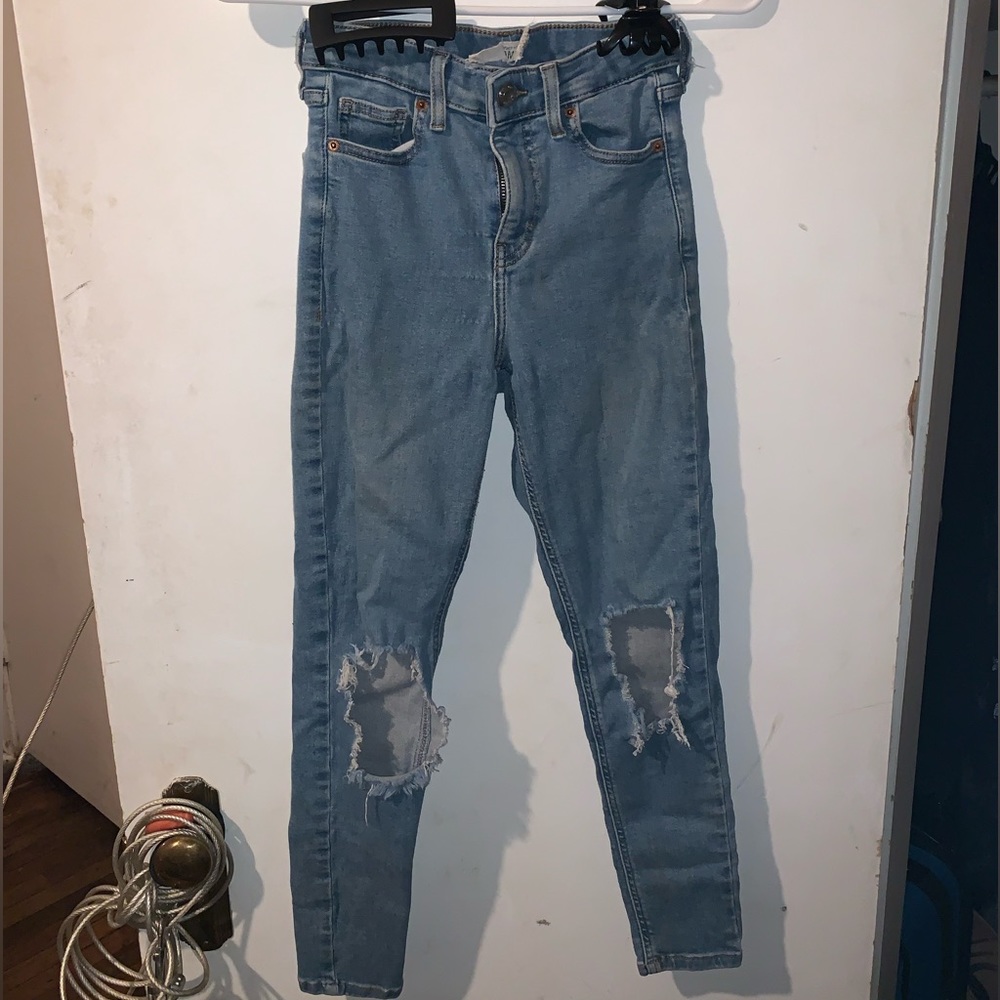 topshop ripped jeans